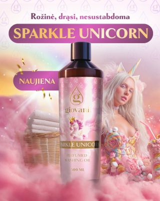 ✨ NAUJIENA – SPARKLE UNICORN ✨ Saldus, beveik kaip saldainis, kvapas, kuris paverčia jūsų skalbimą magiška patirtimi....